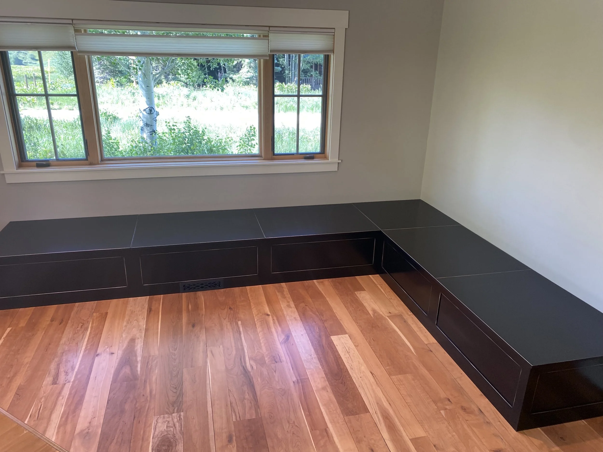 Black Dining Bench