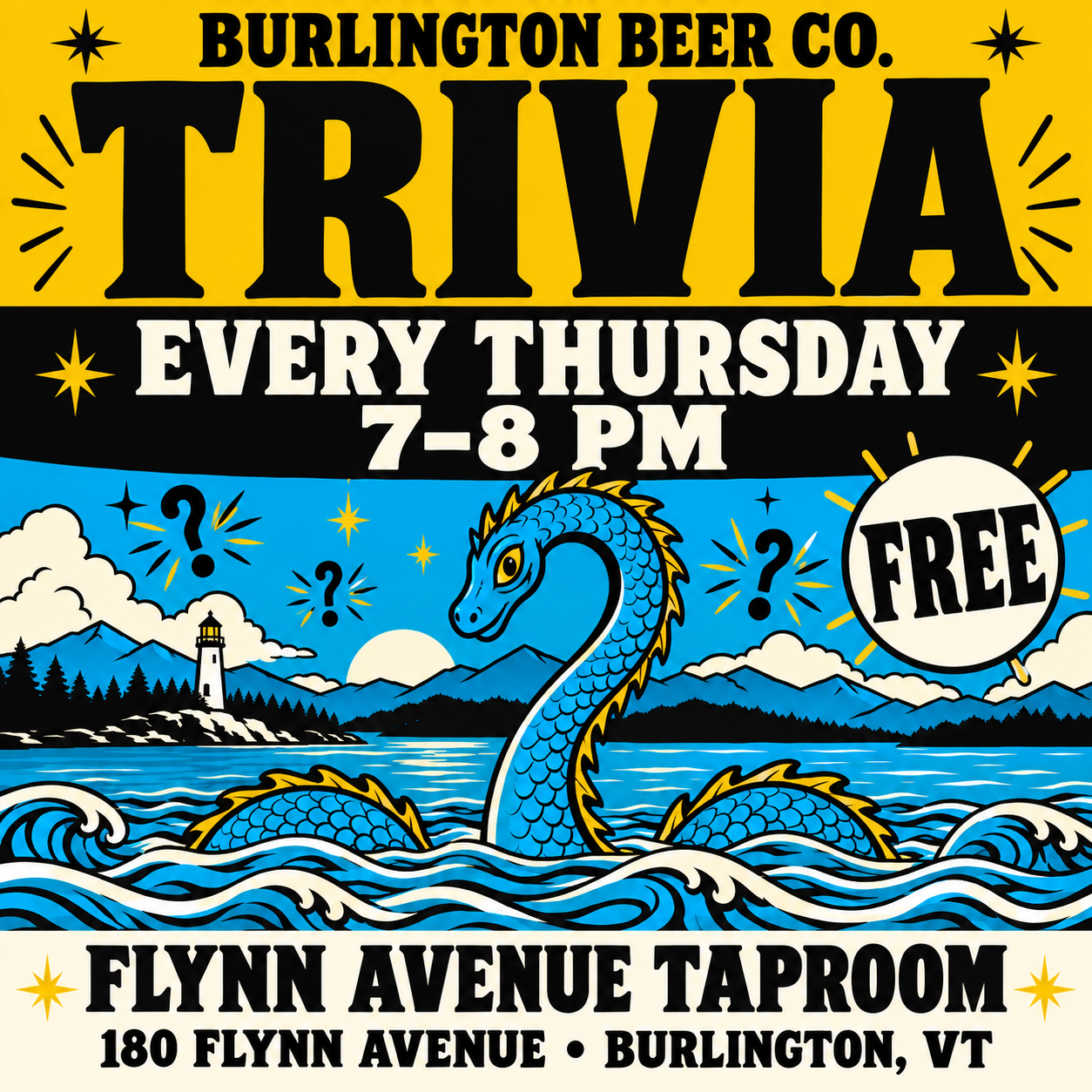 Thursday Trivia at Burlington Beer Co.