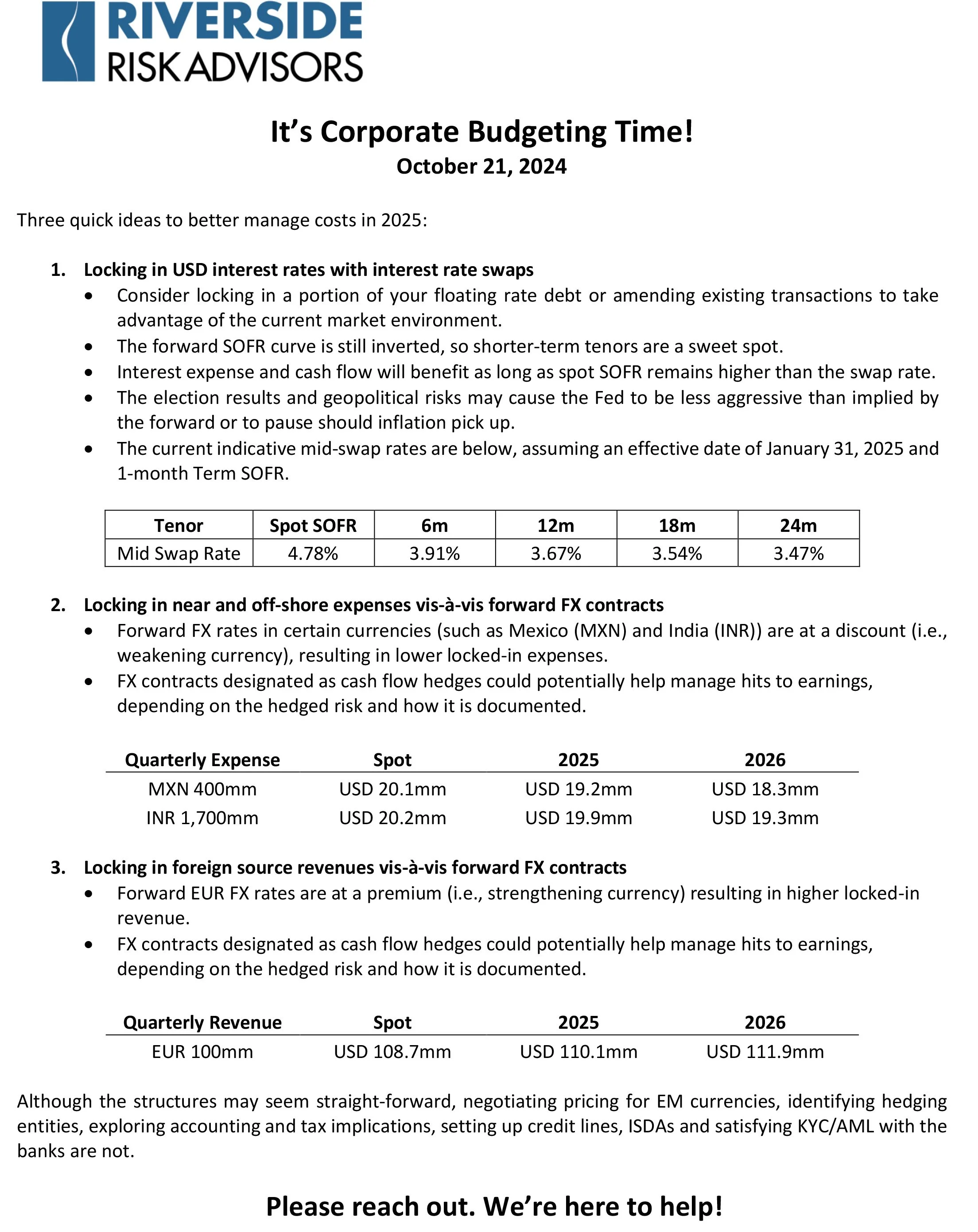 It's Budgeting Time - Cost Saving Ideas to Consider