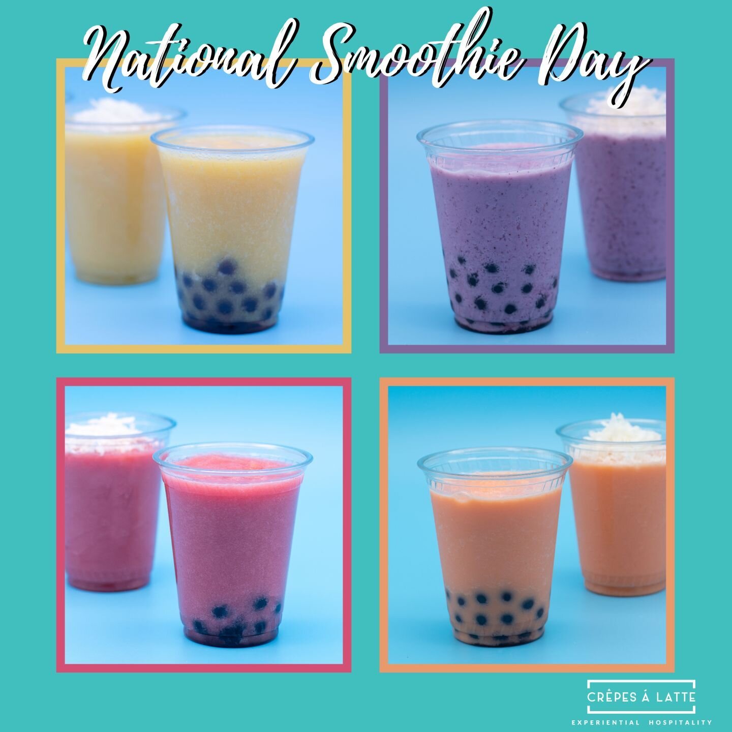 Happy #NationalSmoothieDay 
Be the coolest booth at your next #tradeshow this season with one of our 30+ frozen beverage options.
Contact us to find out how. #Smoothies #FrozenCoffee #Shakes #liveevents