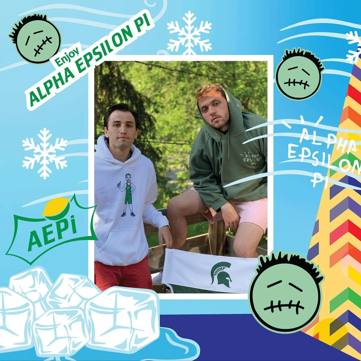 Enjoy Greek Tank 🍋 
&bull;
&bull;
&bull;
&bull;
#greeklife #collegelife #fraternity #sorority #rush #receuitment #philanthropy #bidday2020 #cactusjack #enjoysprite #alphaepsilonpi