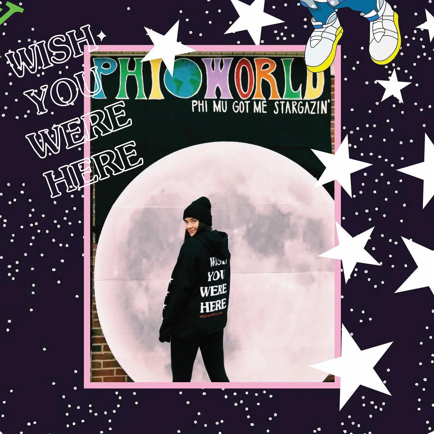 Our designs are out of this world. Hit us up to turn your recruitment ideas into a reality 💫
&bull;
&bull;
&bull;
&bull;
#collegelife #greeklife #fraternity #sorority #greekweek #bidday2020 #rush #recruitment #phimu #stargazing #grandvalley