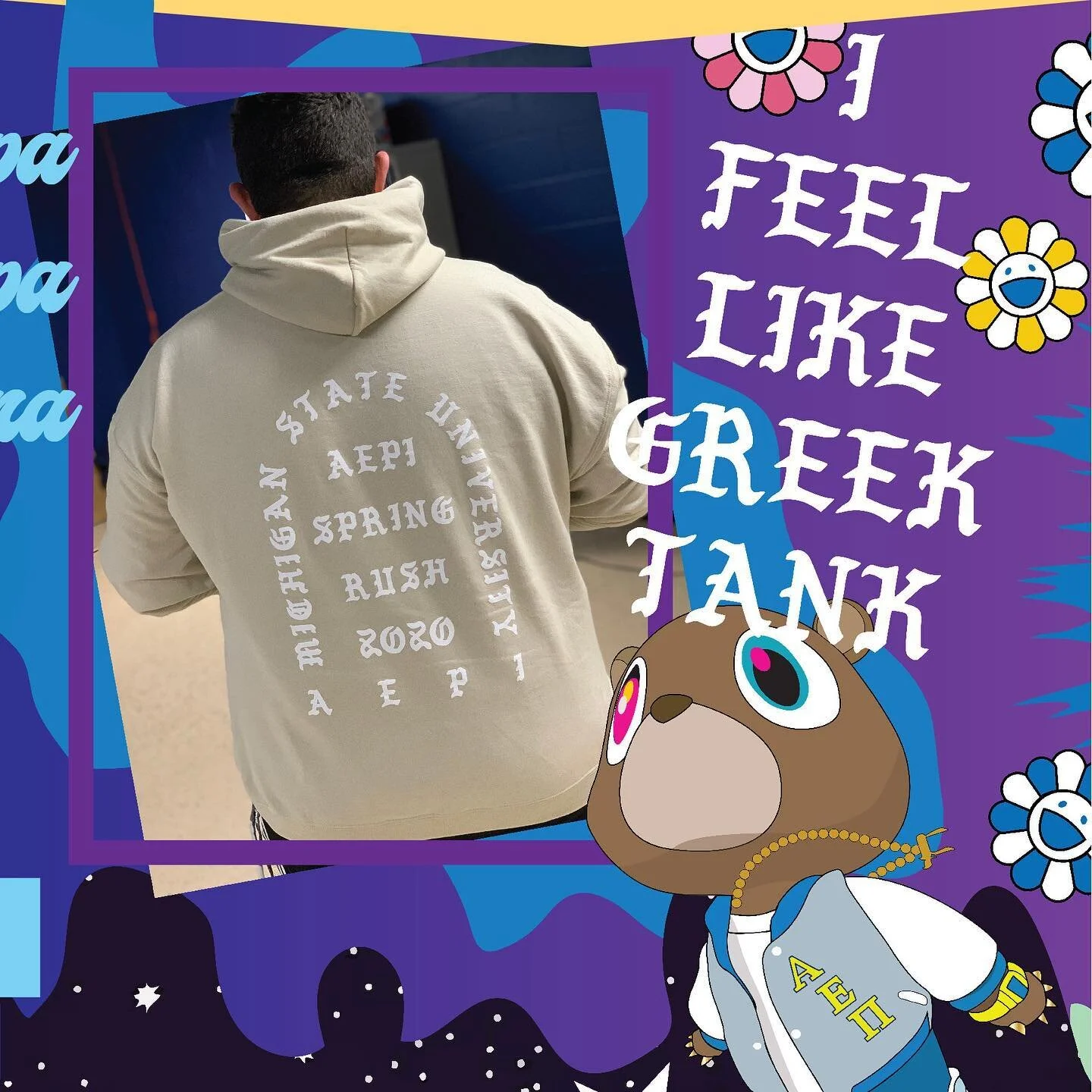 I feel like Greek Tank 🐻
&bull;
&bull;
&bull;
&bull;
#collegelife #greeklife #fraternity #sorority #rush #bidday2020 #recruitment #alphaepsilonpi #aepi