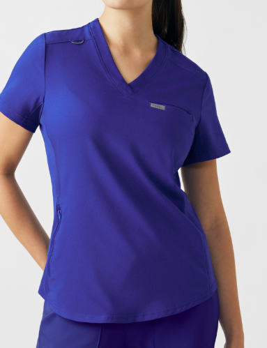 Women's V-Neck Scrub Top (STNA)