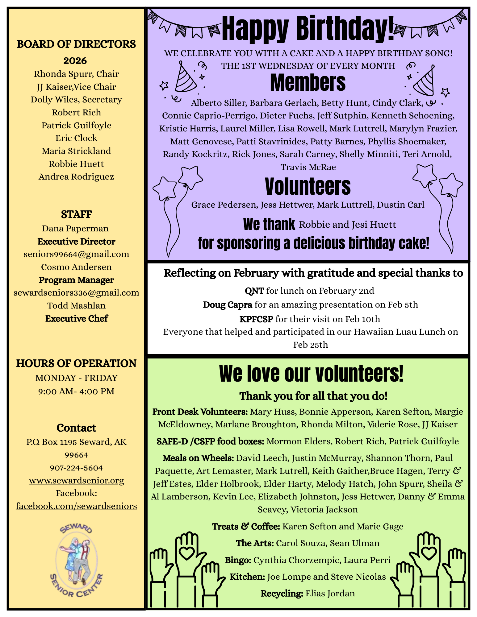 March 2026 Newsletter  (Copy)