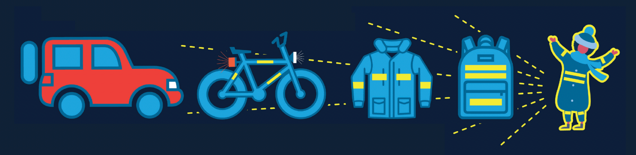 Be Seen. Wear Reflectors. 