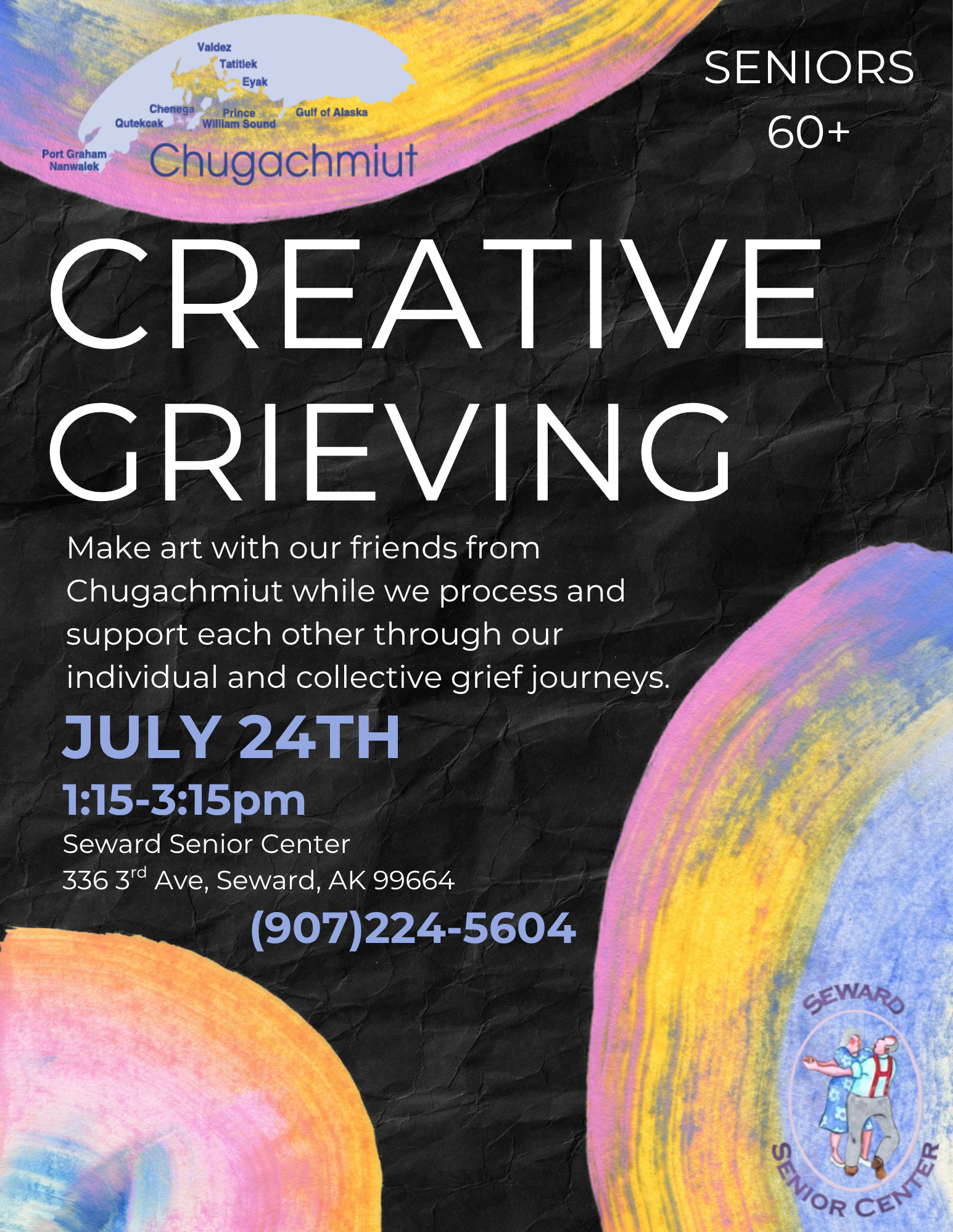 Creative Grieving July 24th 1:15pm-3:15pm