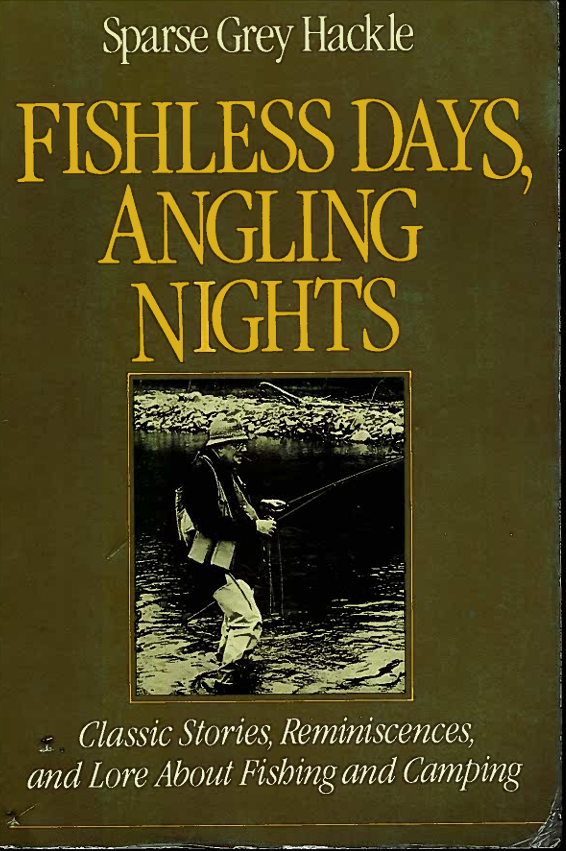 Book Cover. A man is fishing.