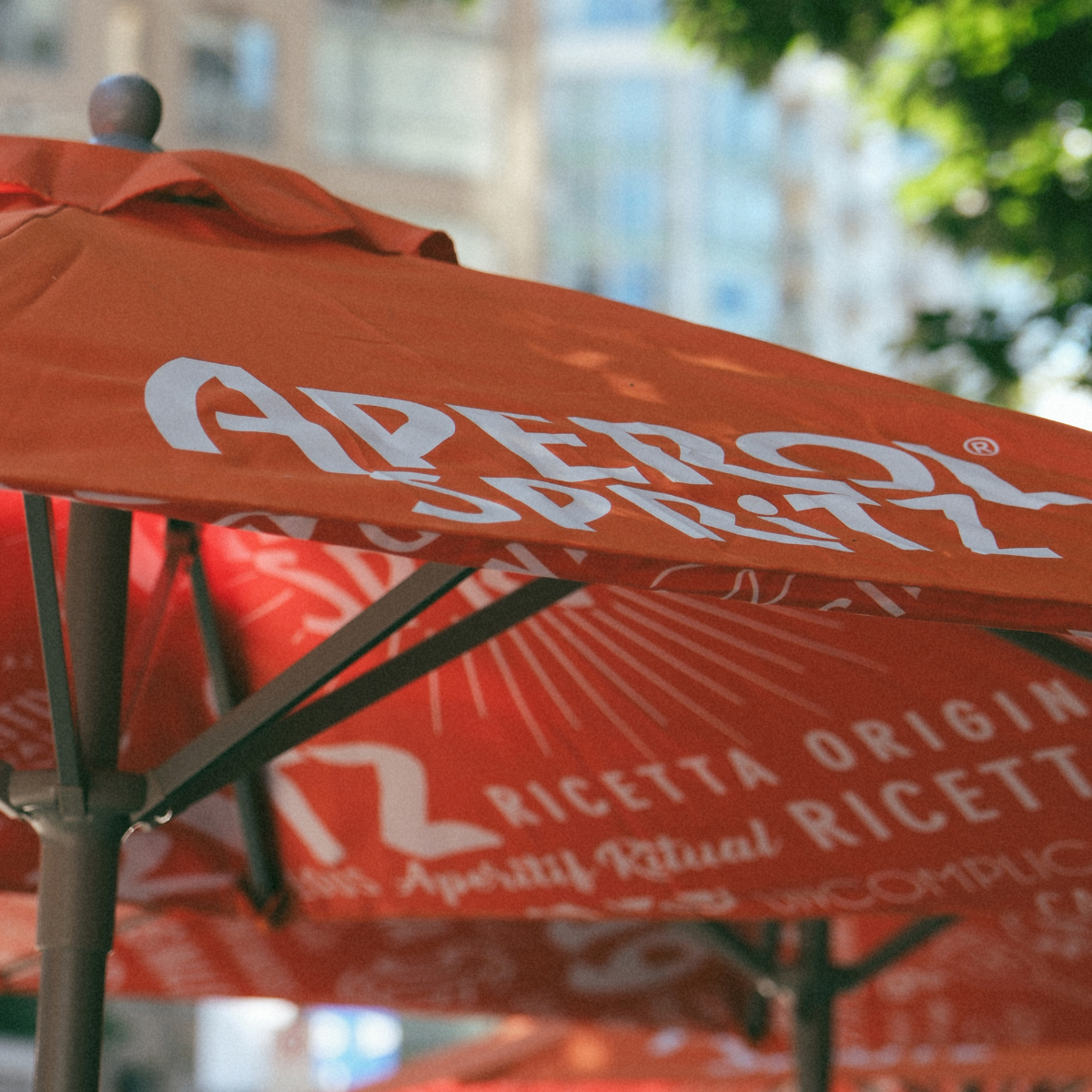 Aperol Spritz Umbrellas at Capo and The Spritz