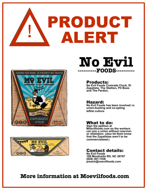 Product Alert: No Evil Foods