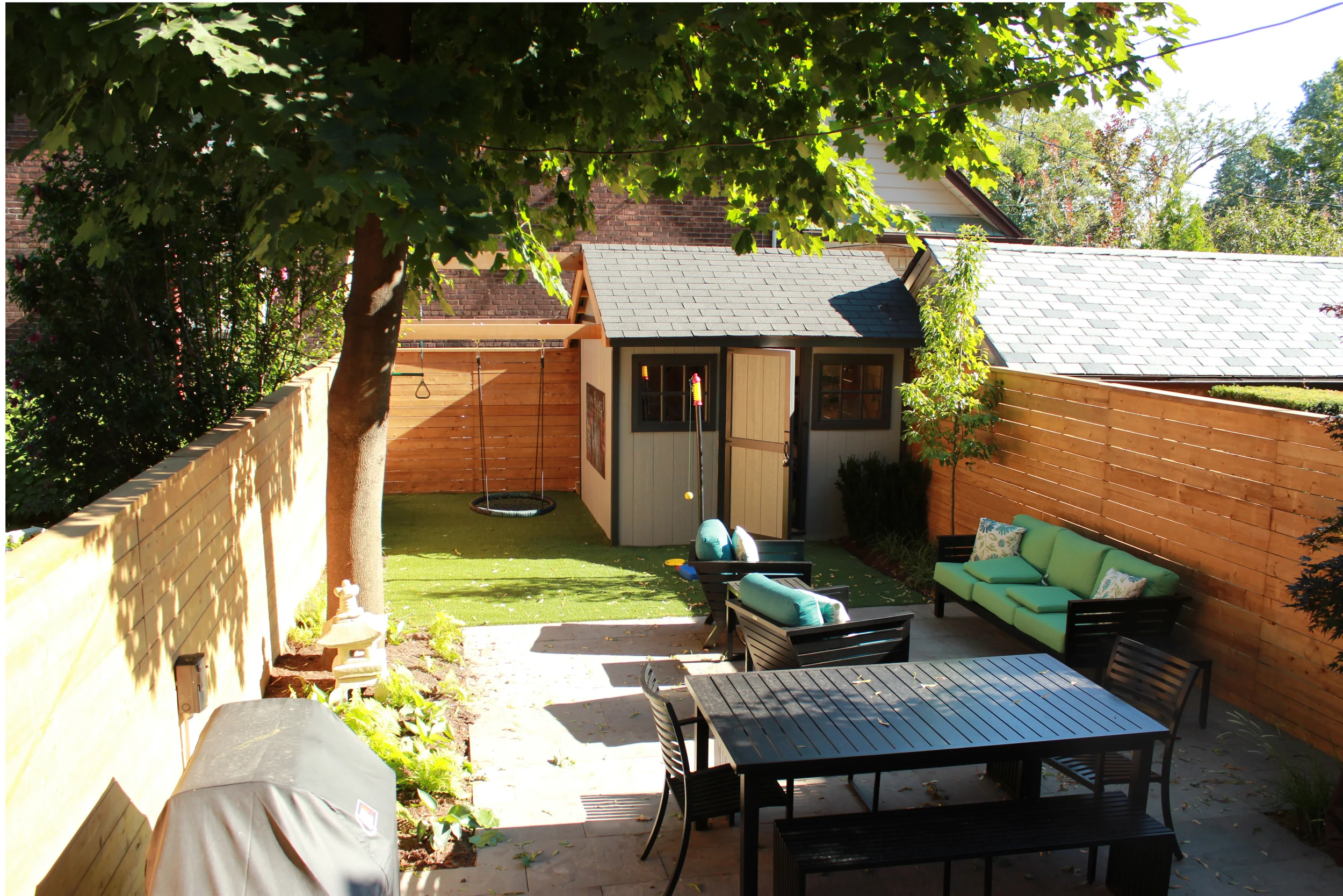 Rear yard transformation in the Beach