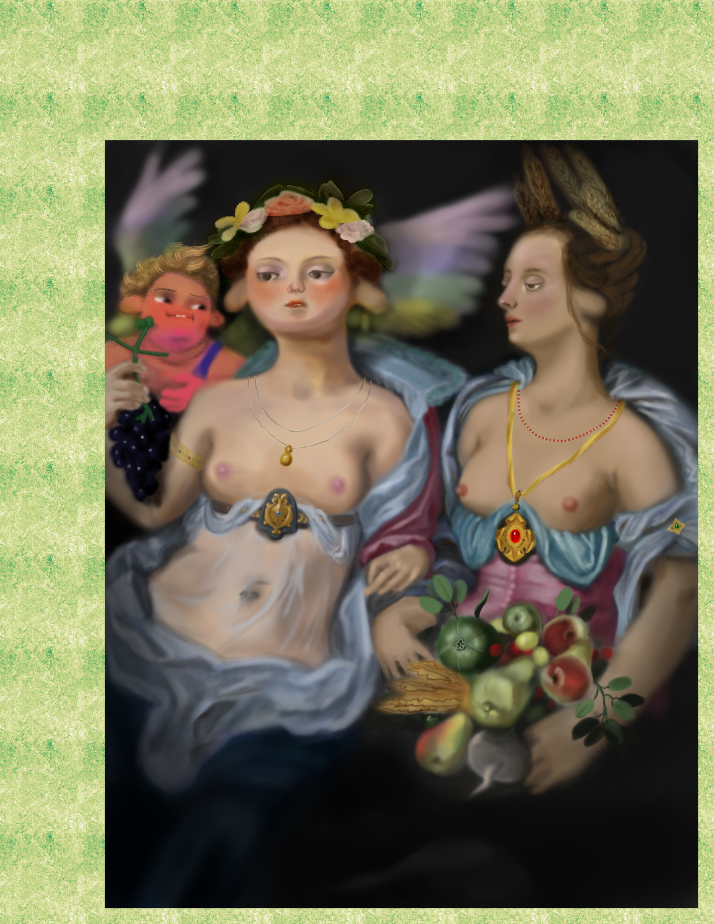Venus, Cupid and Ceres after Cornelis Cornelisz van Haarlem