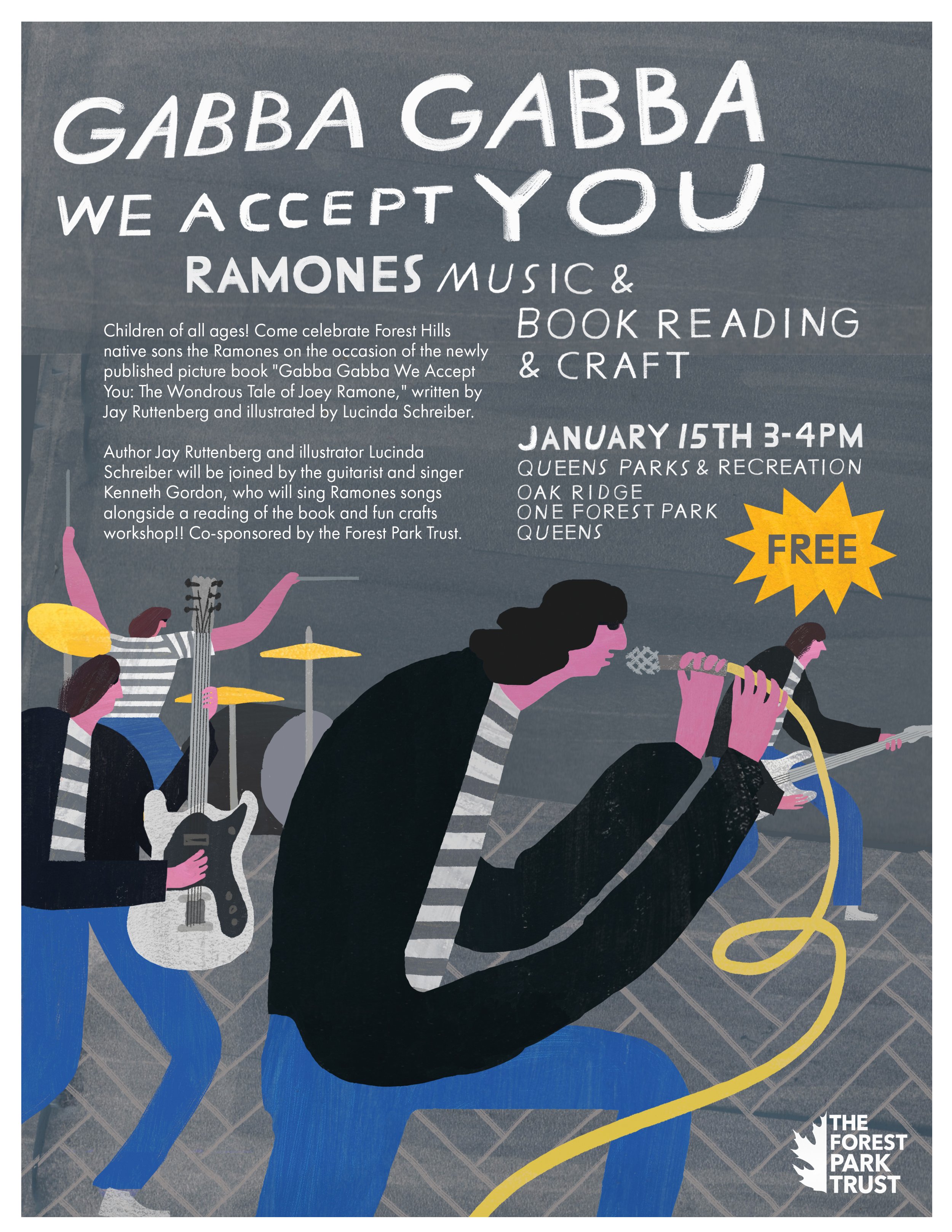 Gabba Gabba We Accept You: Ramones Music, Reading and Crafts Workshop 