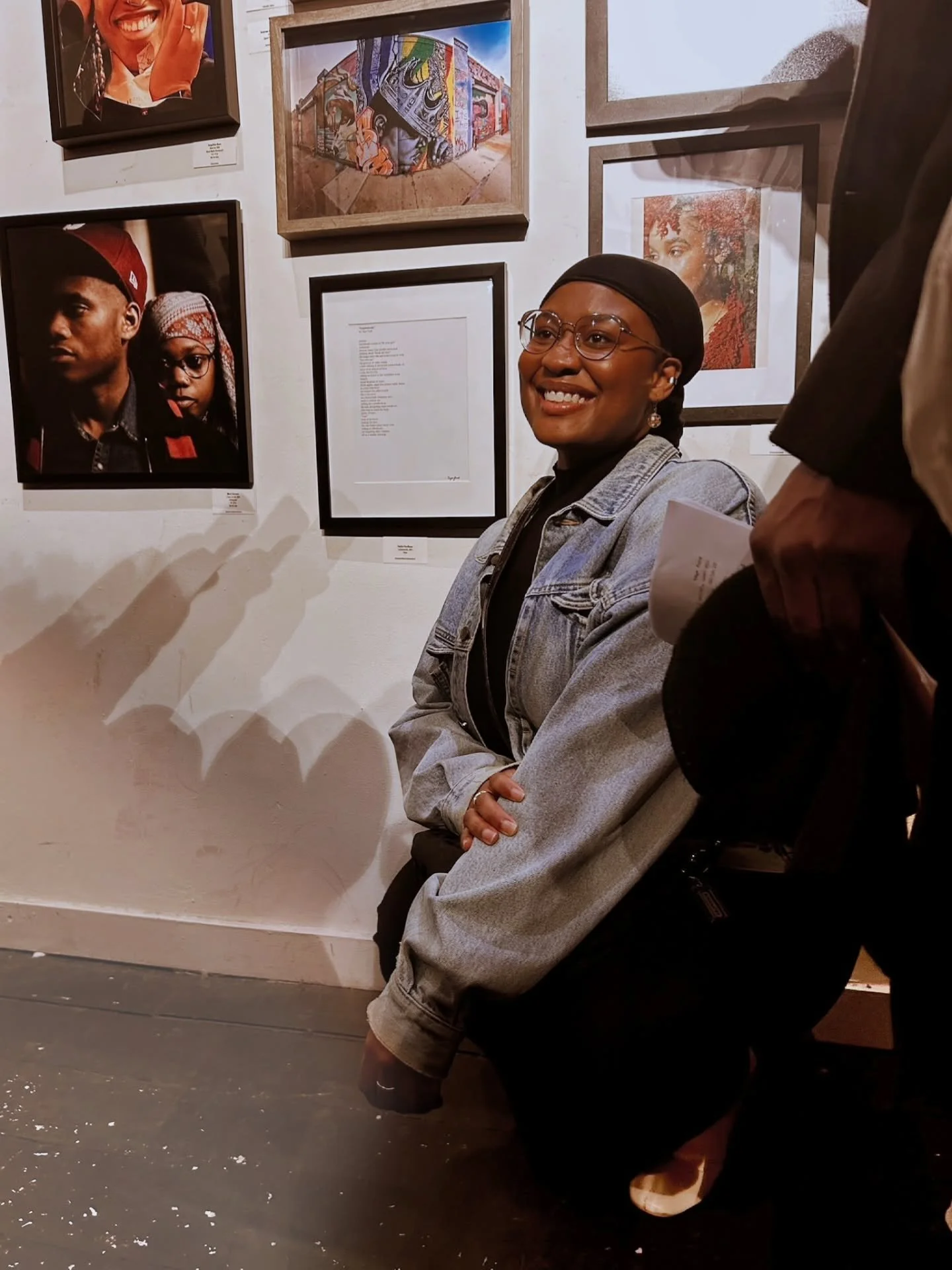 last September, i wrote a poem on the train. and now, its on a gallery wall &bull;  thank you @ampmgallery for the opportunity to be showcased throughout your BHM exhibition, it's an honor to be featured among so many talented artists.