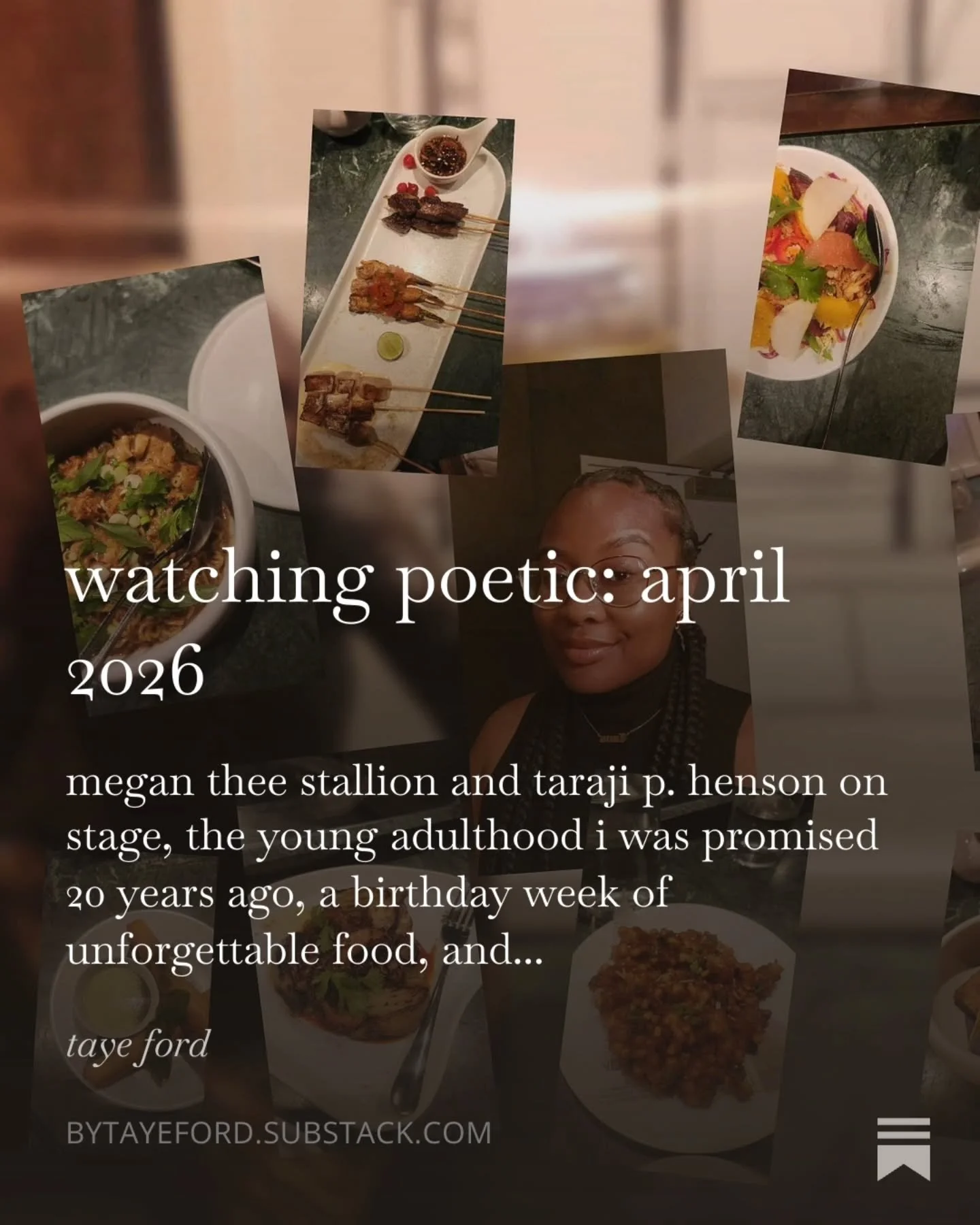 new @substack alert! this one is incredibly #taurus and #foodie coded, so *warning* you that you might be hungry after reading ♉️ 😋 link in bio to read

#substack #blackwriters #springhassprung