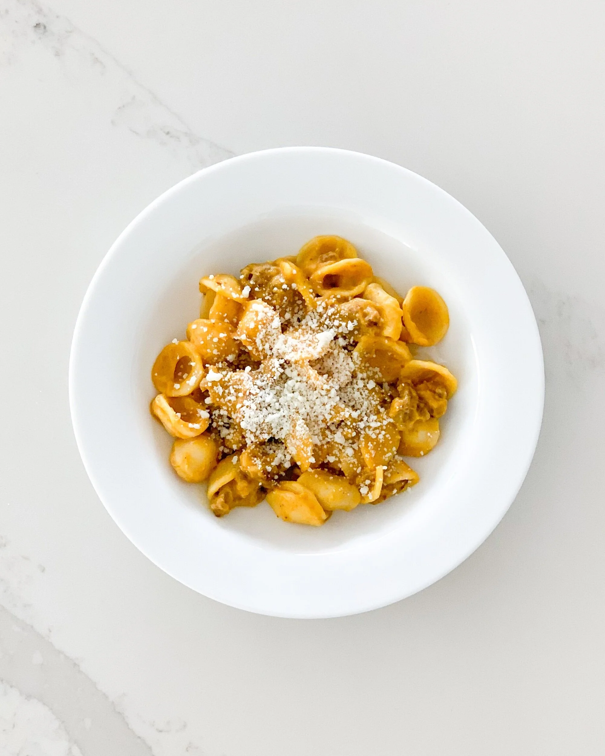 Pumpkin and Sausage Pasta