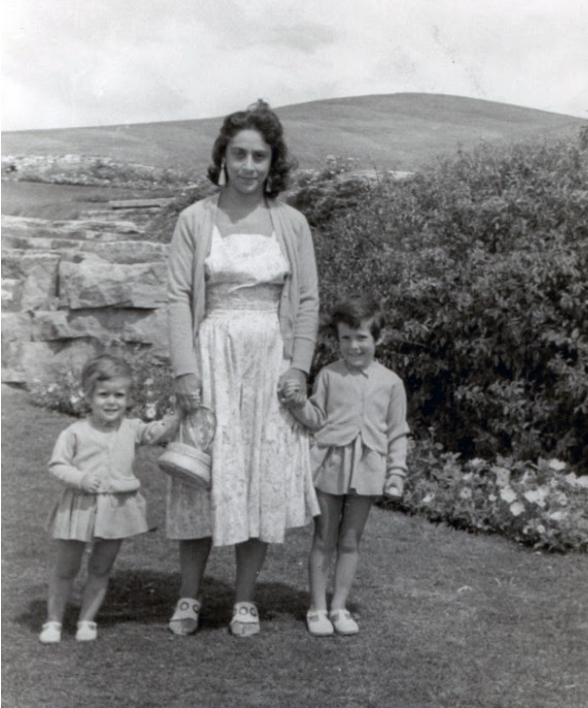 My mom, my sister Claudia, and me. 1954-55