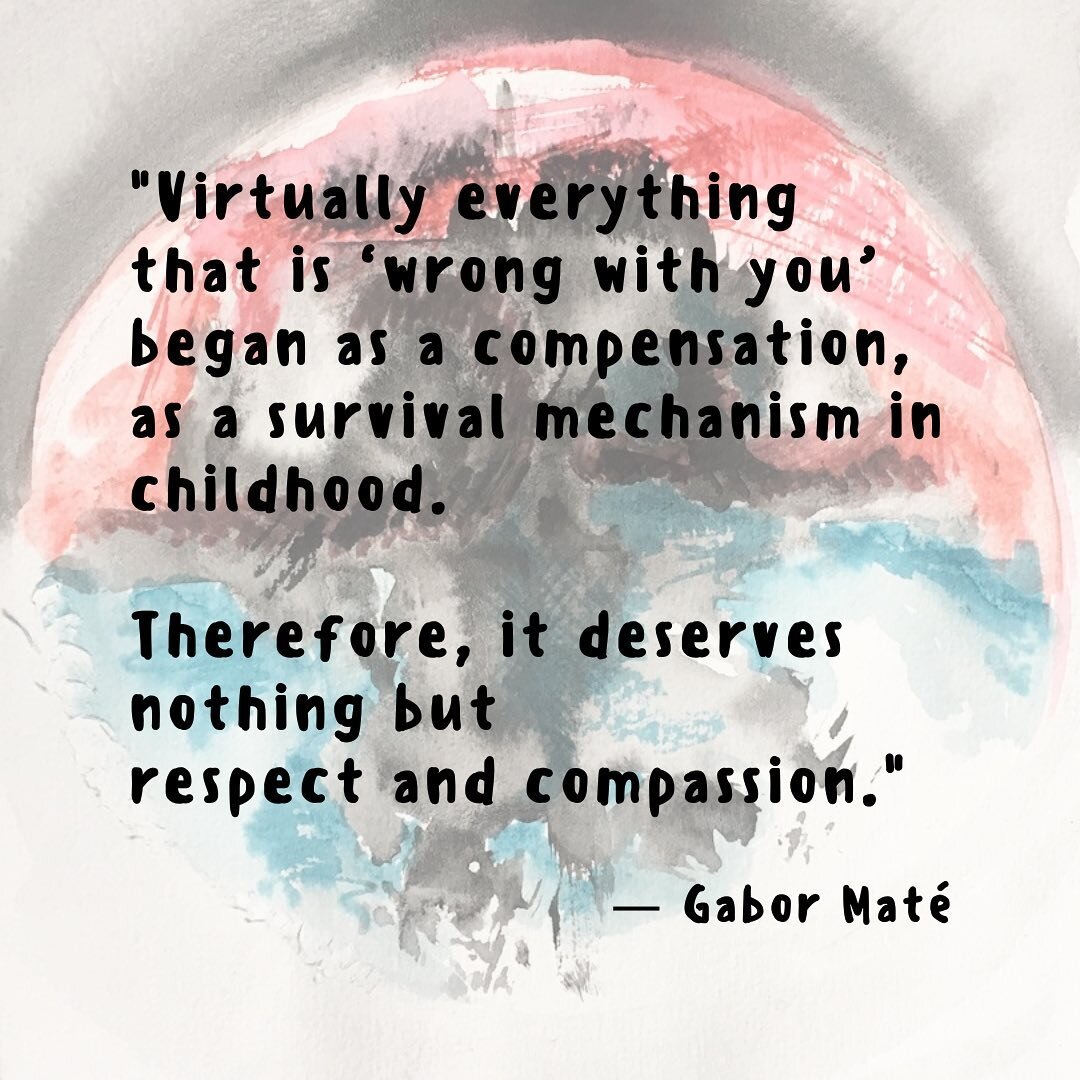 &ldquo;Virtually everything that&rsquo;s &lsquo;wrong with you&rsquo; began as a compensation, as a survival mechanism in childhood. Therefore it deserves nothing but respect and compassion.&rdquo; - Gabor Mat&eacute; 

#AdaptiveStrategies #NeuroAffe