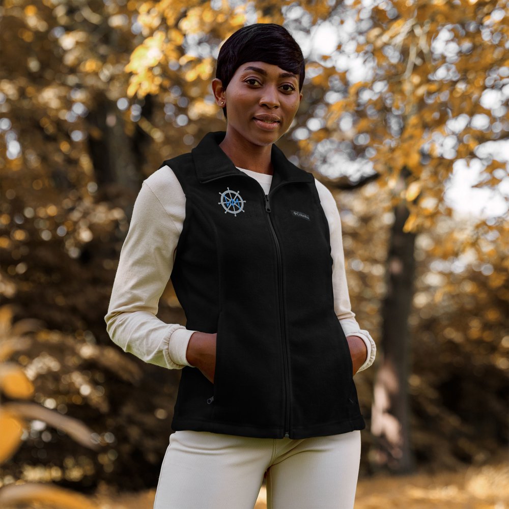 Women’s Columbia fleece vest — WIMOs Educate. Engage. Elevate