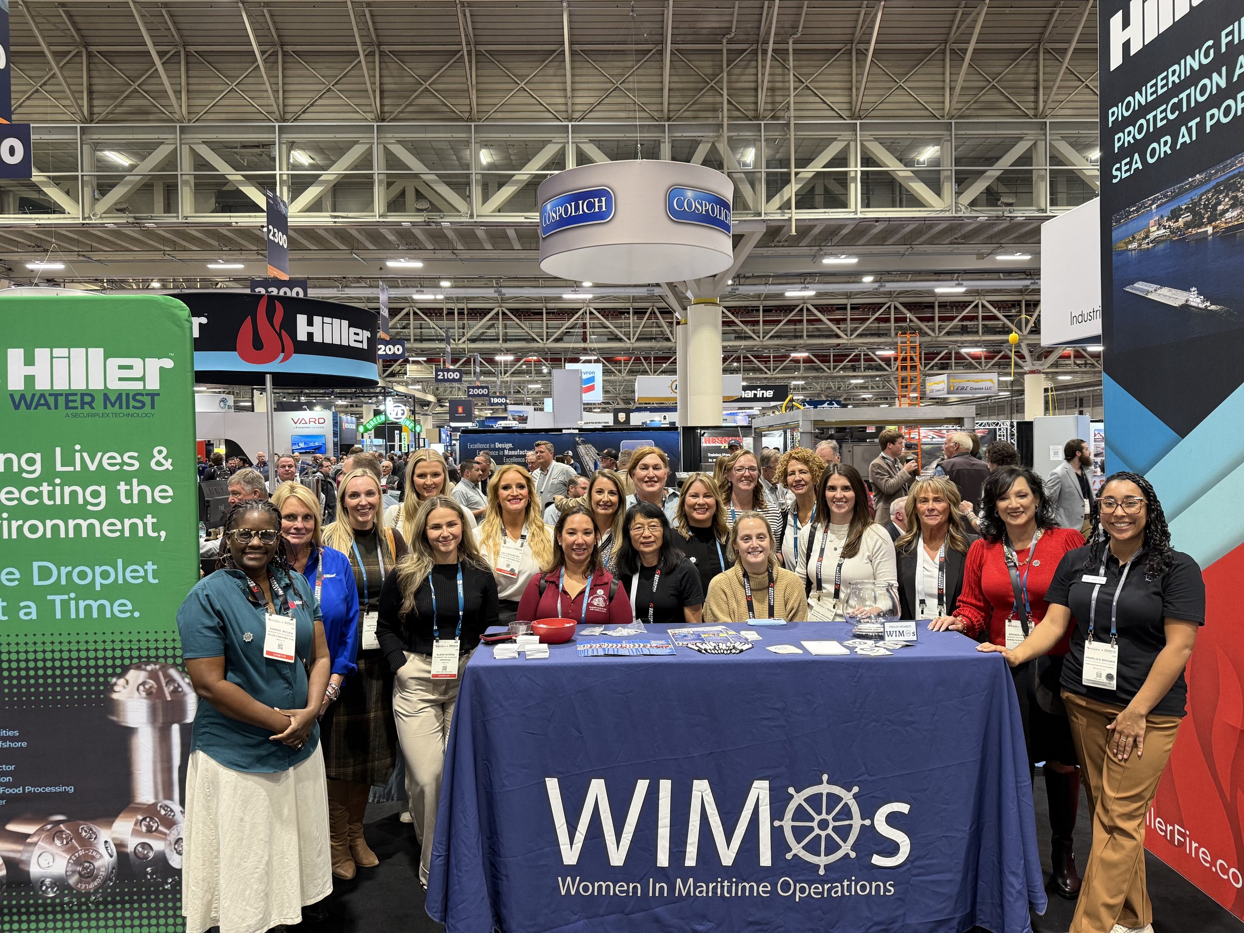 WIMOs gathered at the International WorkBoat Show for a meet-up to walk the floor together, share insights, collaborate, and discuss innovations shaping the maritime industry.