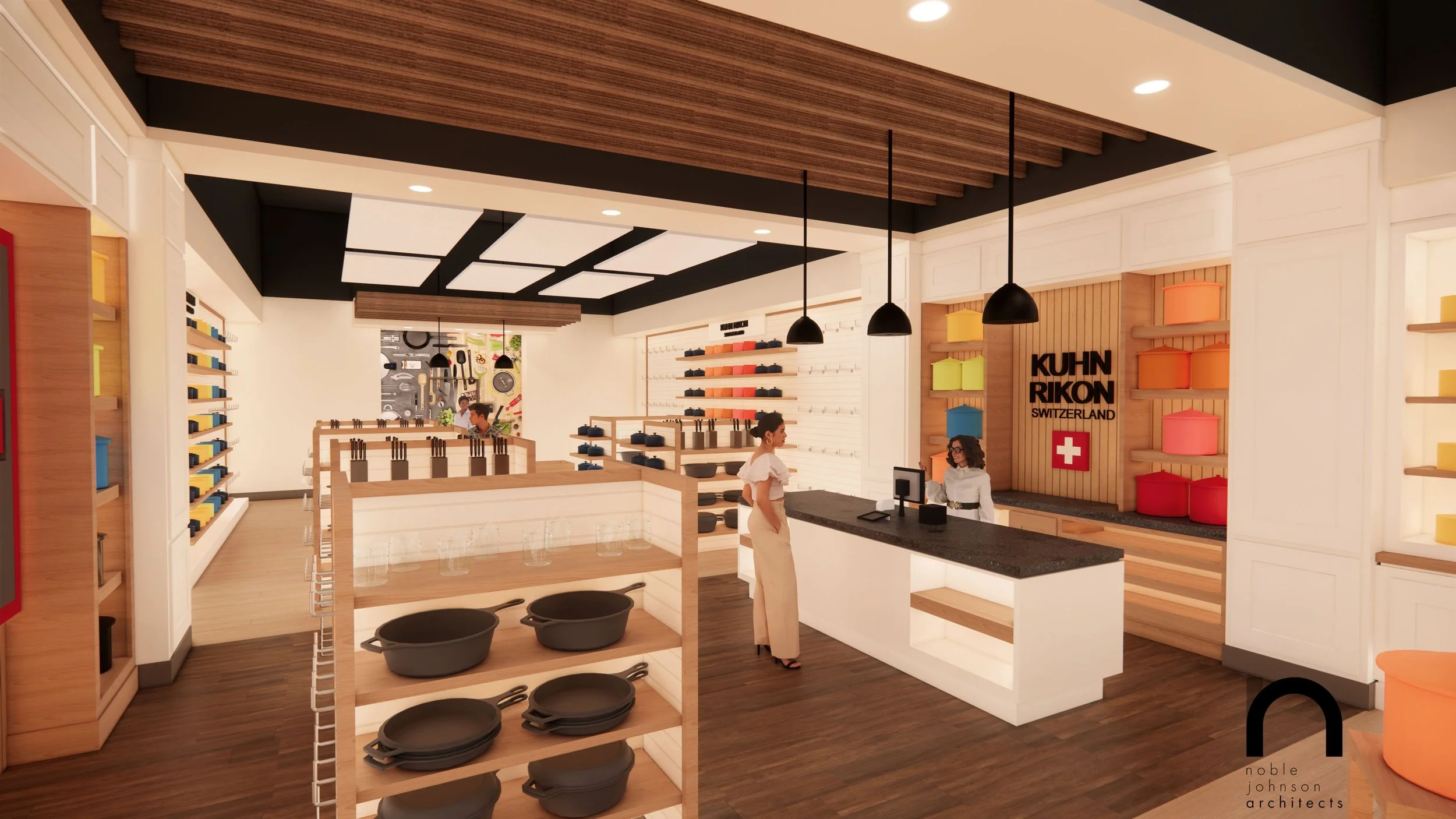 Retail design rendering