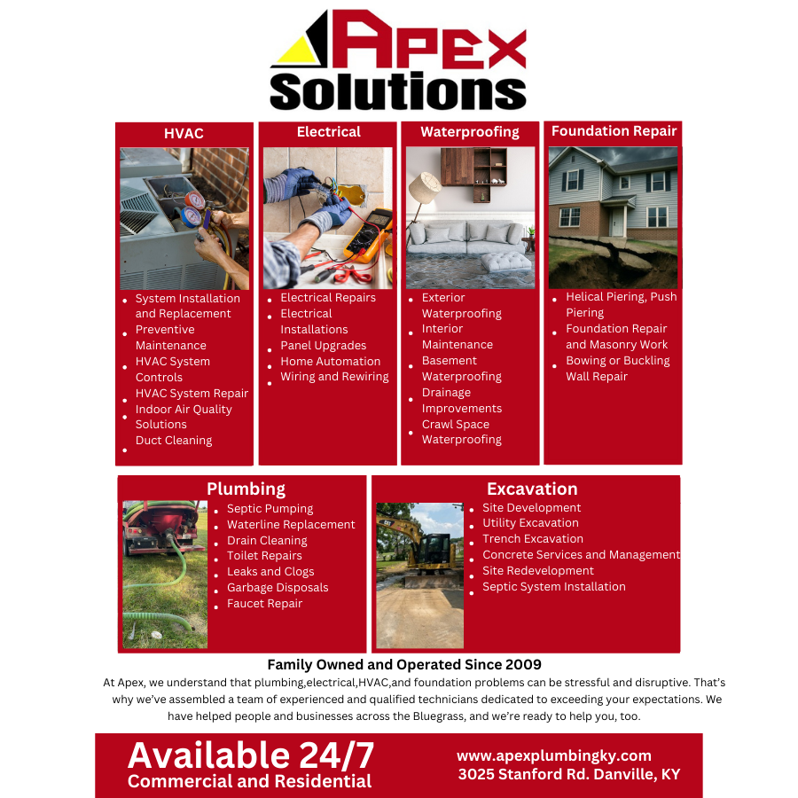 Print flyer created to show all services
