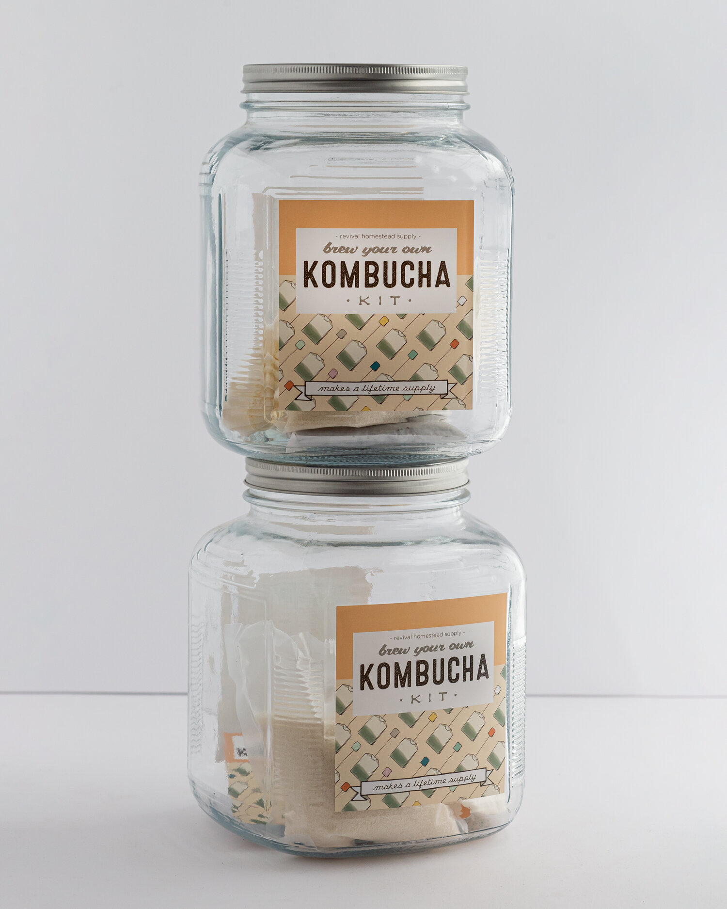 The Just Add Water Kombucha Home Brewing Starter Kit