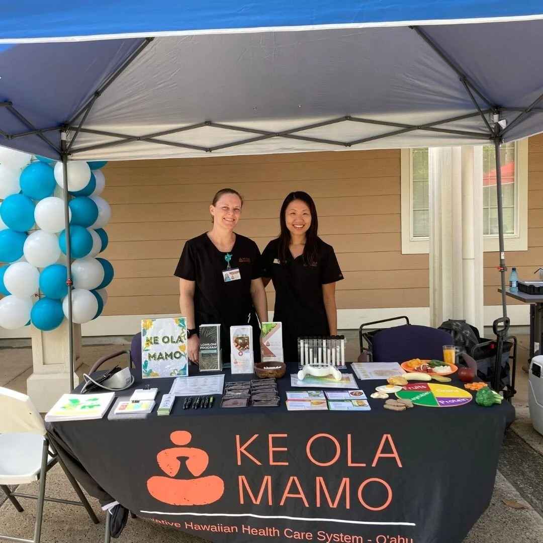 Mahalo to @cfshawaii for hosting an amazing Child &amp; Family Fun Day this past weekend! Ke Ola Mamoʻs Community Health Nurse-Ani Bolton and Registered Dietitian-Kristie Yeung provided health and nutrition education and health screenings to local fa