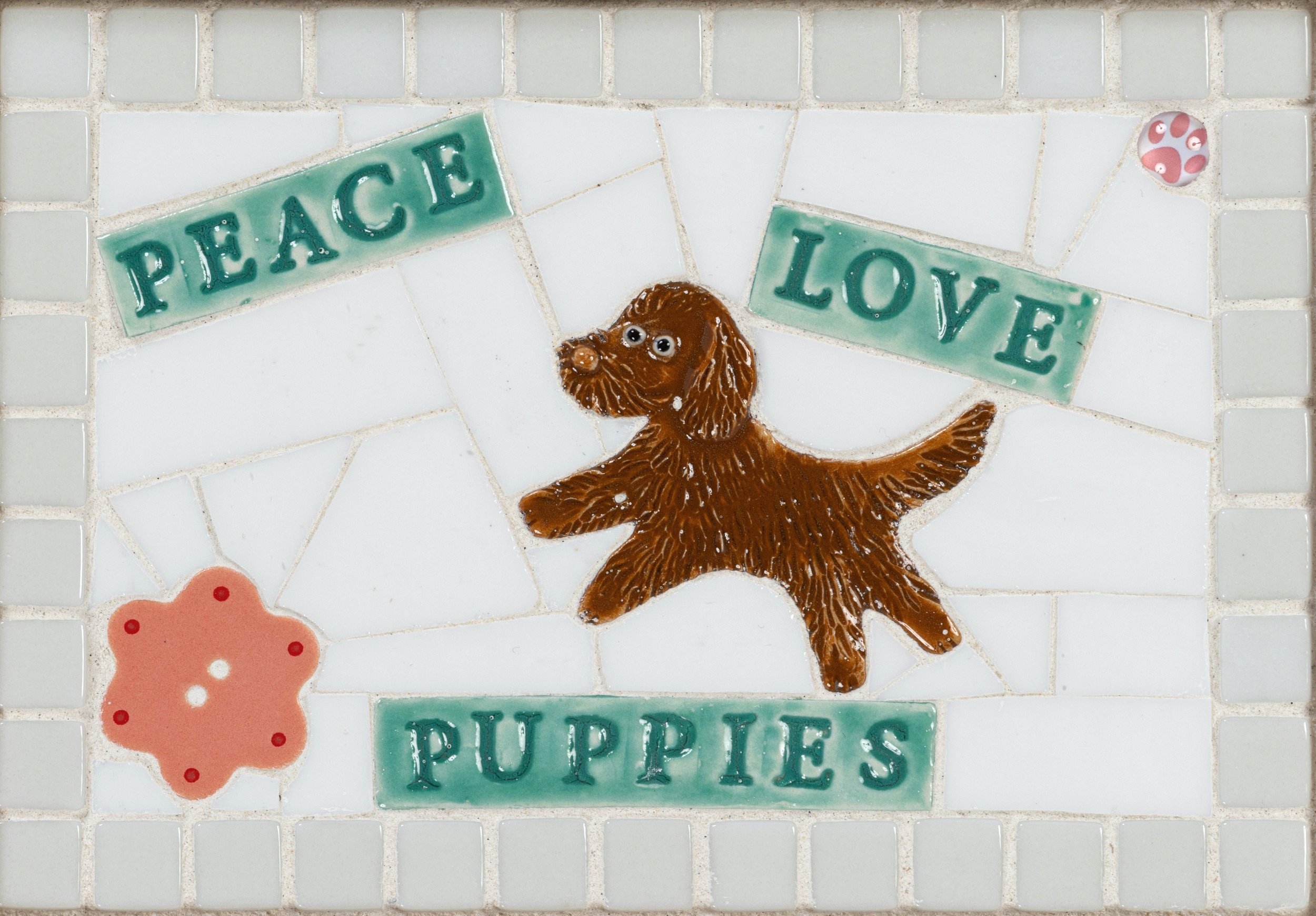 Peace Love Puppies Doodle