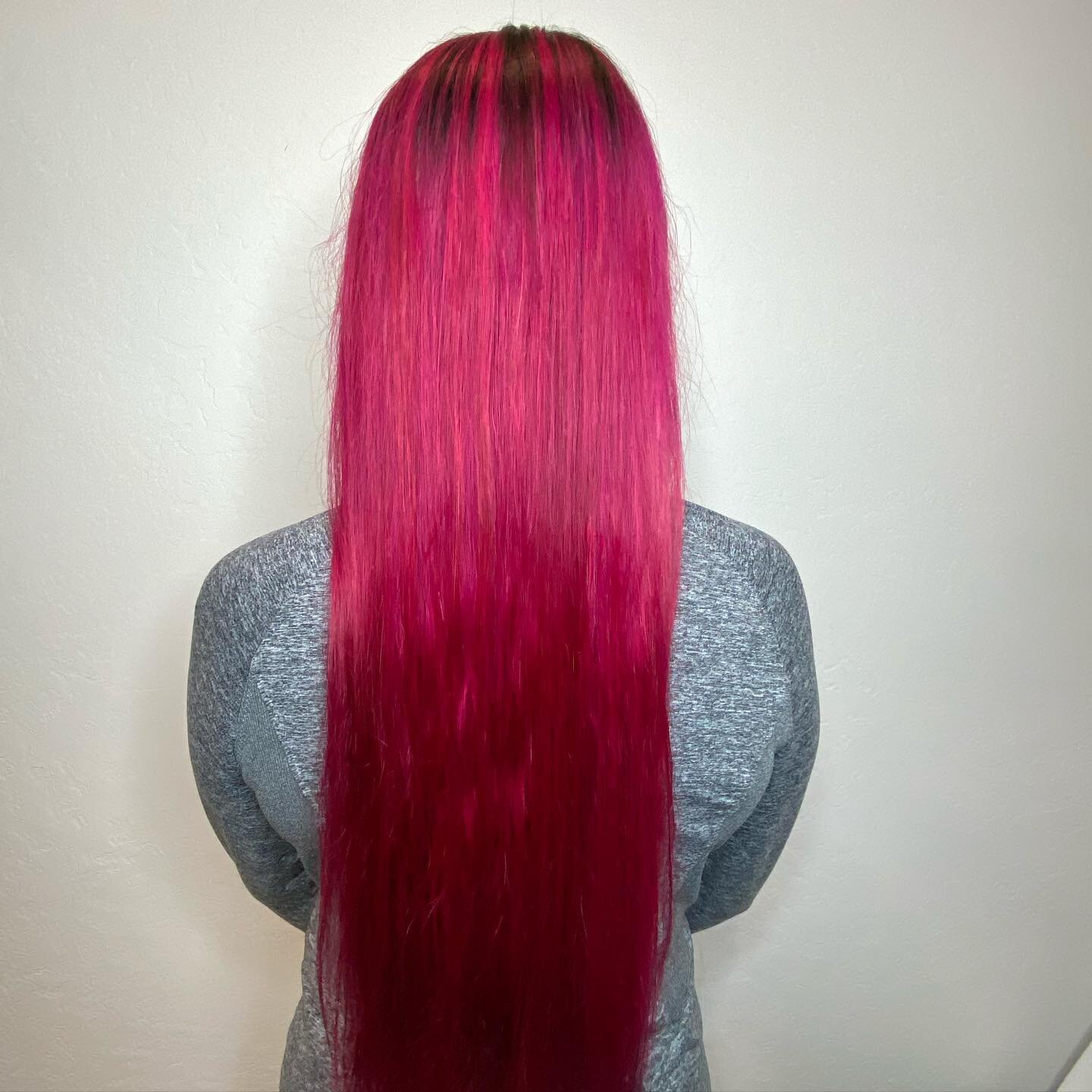 Happy (almost) Valentine&rsquo;s Day with this Cupid color by @dianne.williams21 
@pulpriothair Thanks Nicole for coming in!