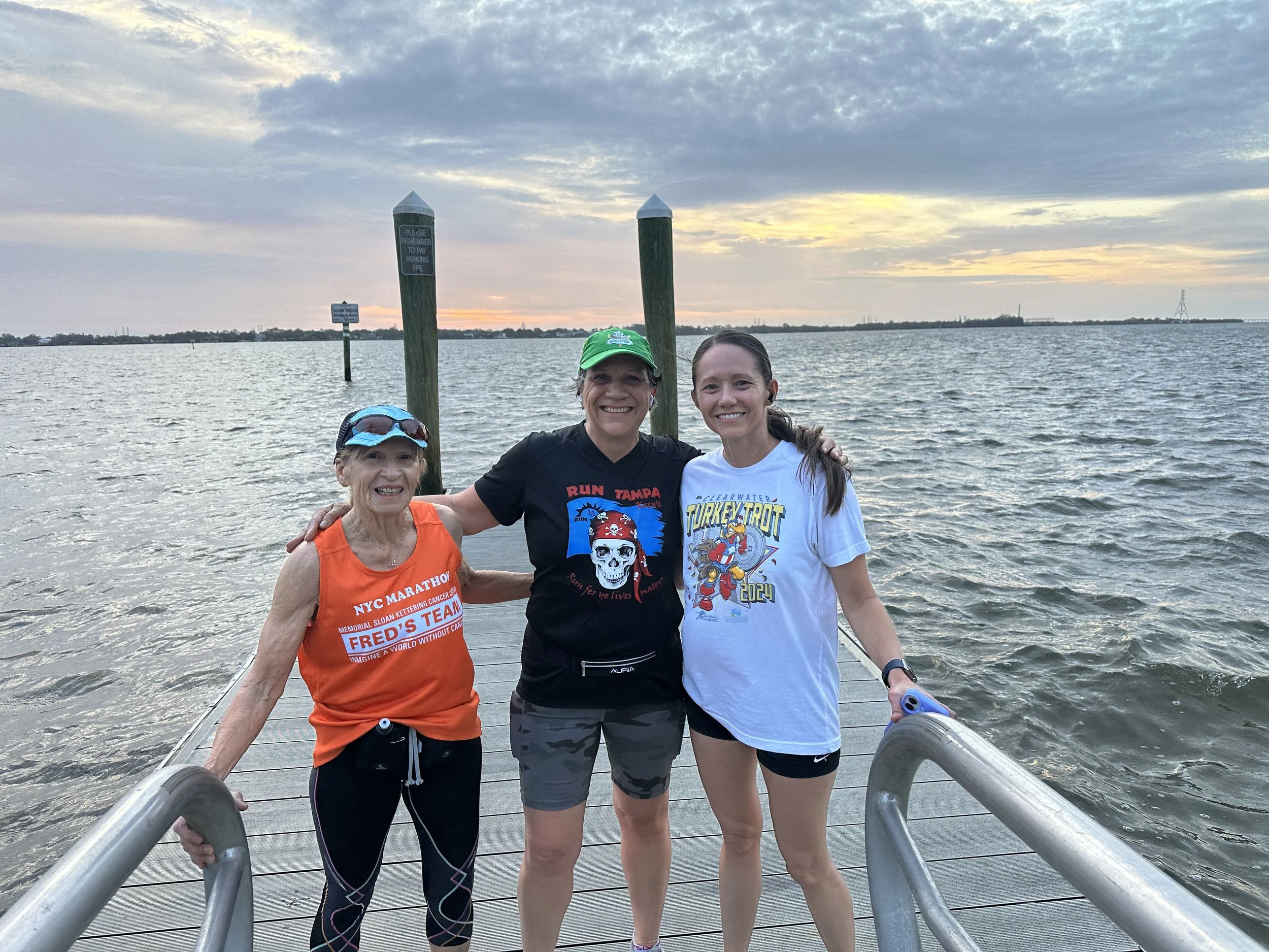 The boat launch at the far end of Philippe Park is the turnaround point.