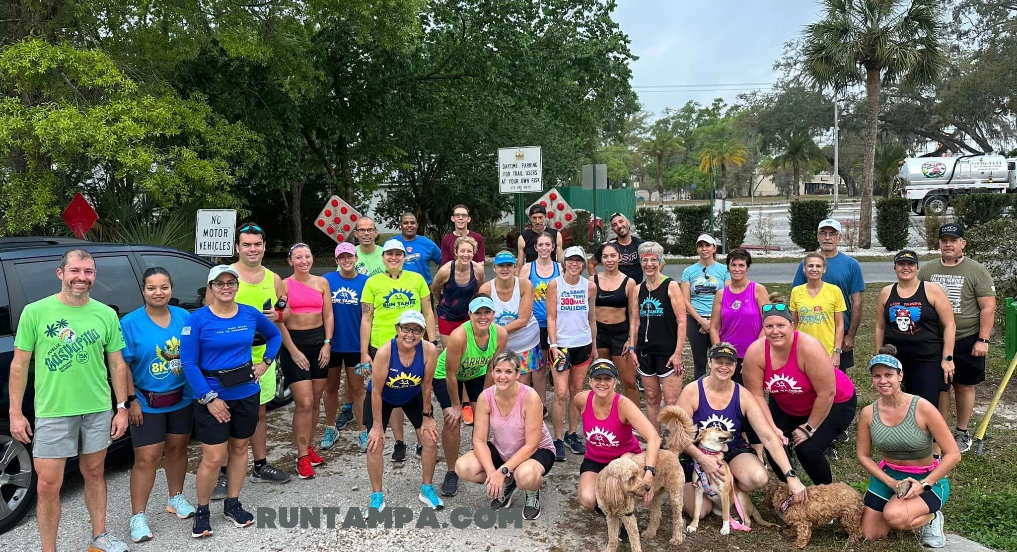 Run Tampa has group runs at the Ehrlich Road Trail Head every 4th Sunday and one Saturday a month.