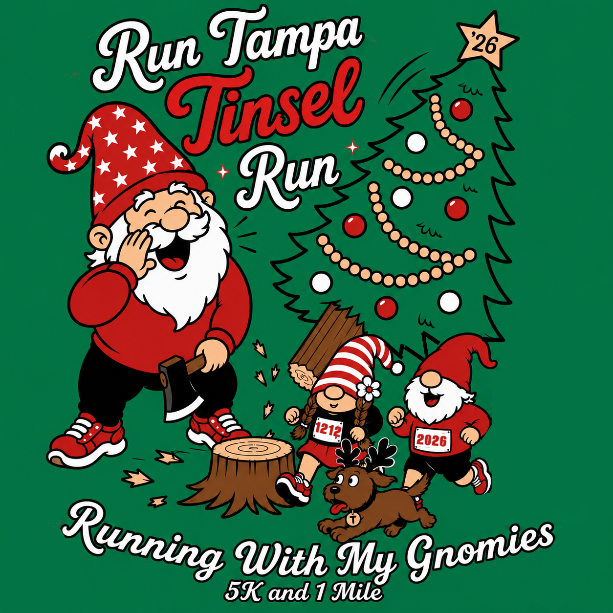 Run Tampa Tinsel Run 5K/1mi