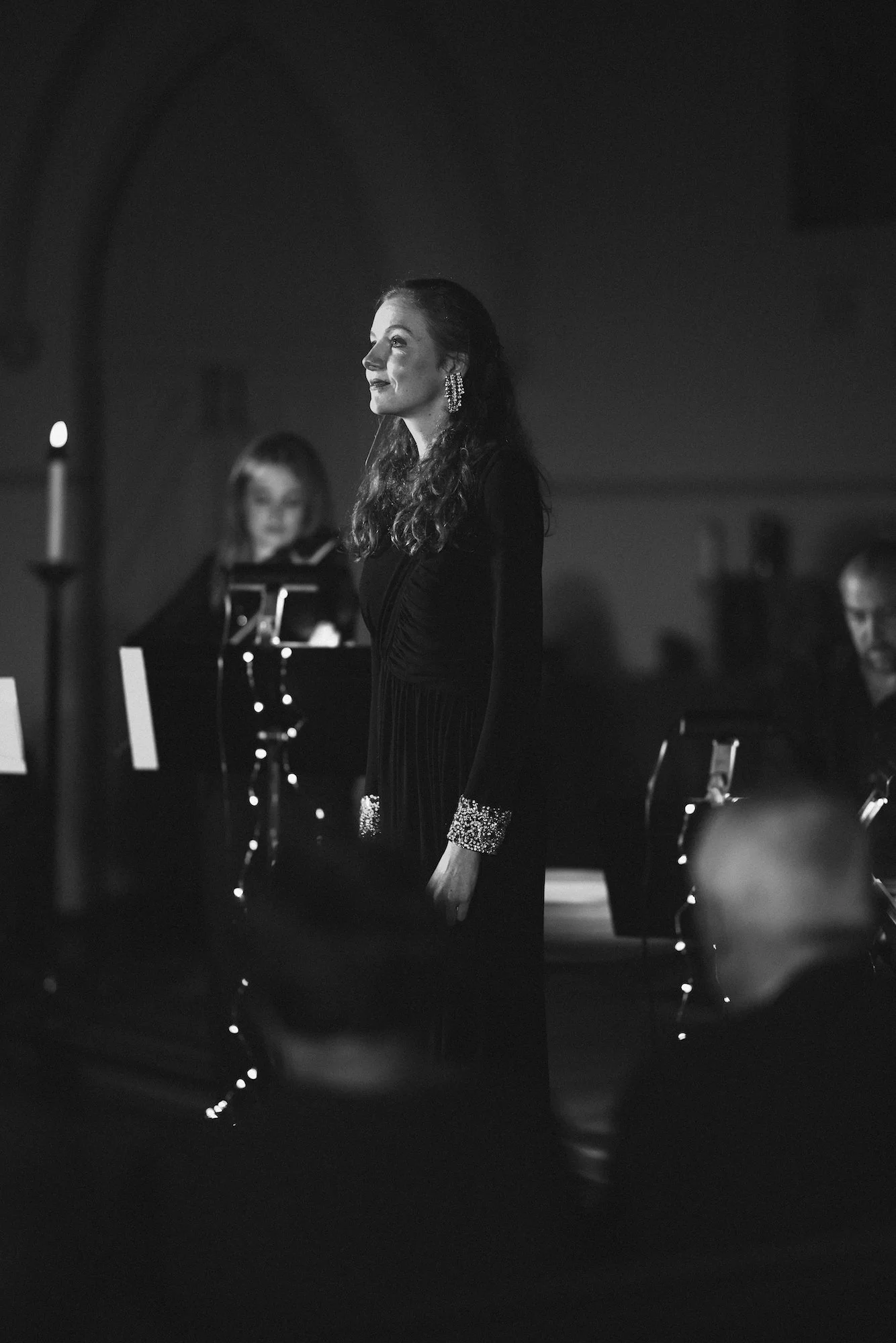 Bonnie de la Hunty (soprano) in 'With Darkness Deep', June 2024, at St Andrew’s Church, Subiaco - photo by Partografia Photography and Film.