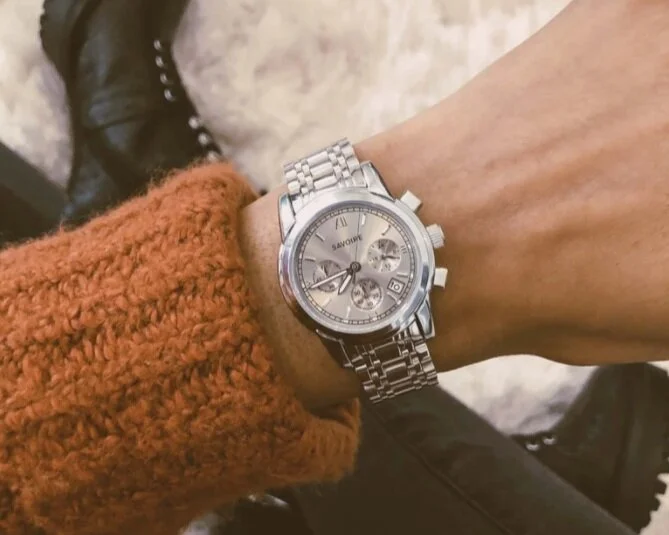 Madison Champagne Gray Watch // $135                                                   Learn More
