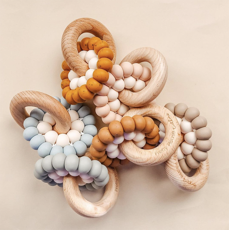 Preety Please Teethers - Baby Shower Picks