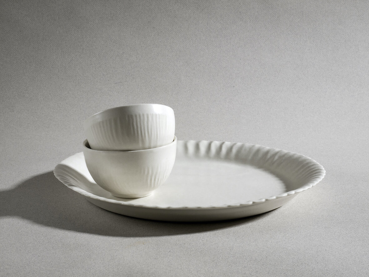 SANDED TRAY AND BOWLS.Vanessa Lucas.2013.group.cream Woodbine Gallery 2013.jpeg