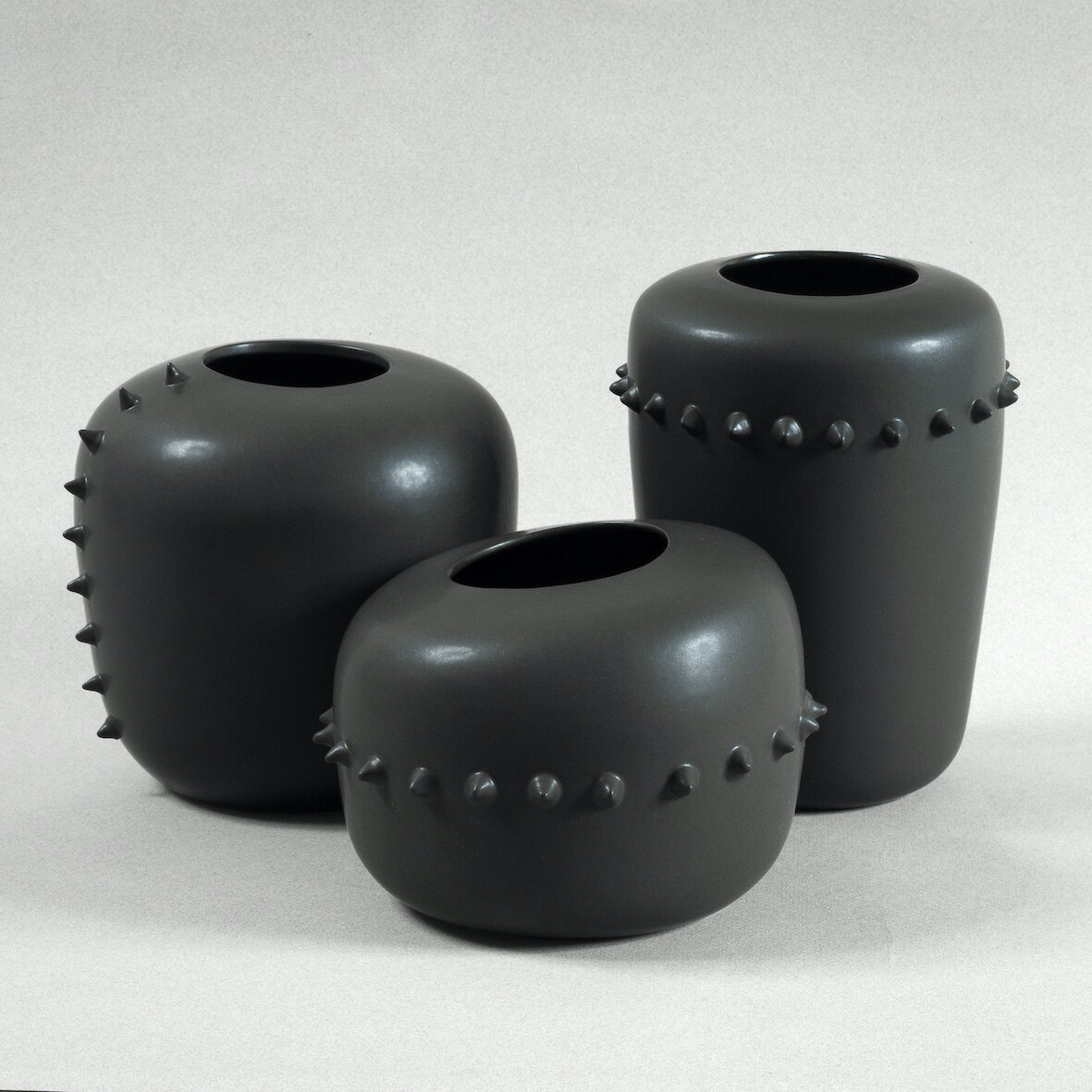 SPIKY VASES.Vanessa Lucas.2015.charcoal Stephen Mclaughlan Gallery 2015.jpeg