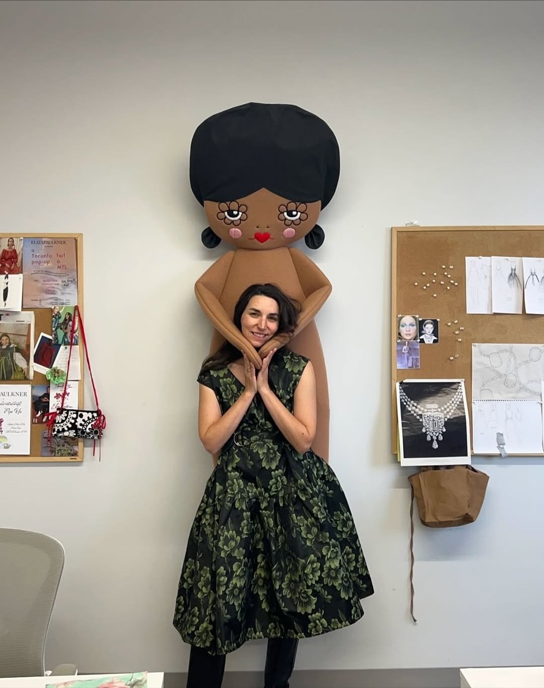 Tomorrow is a big day, indeed! 👯

Eliza recognized the need for a giant shop doll instead of a standard mannequin&mdash;a vision I held when making my first giant doll prototype last year.

This collaboration with @elizafaulkner is not only an excit