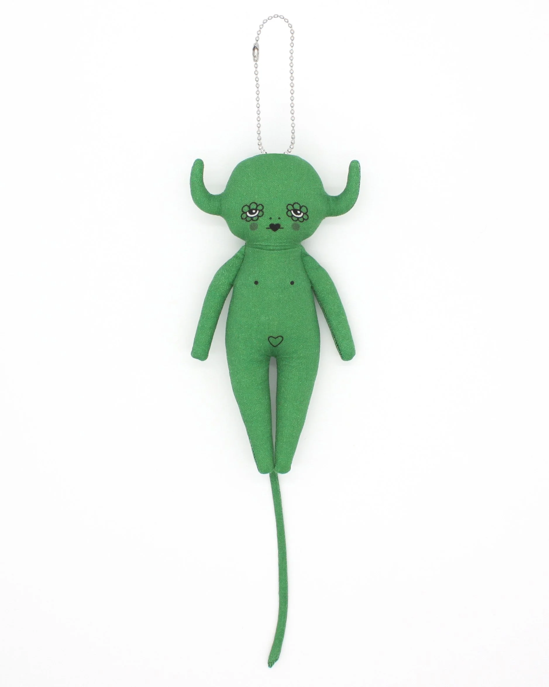 6” Kelly Green Devil Bag Charm Doll