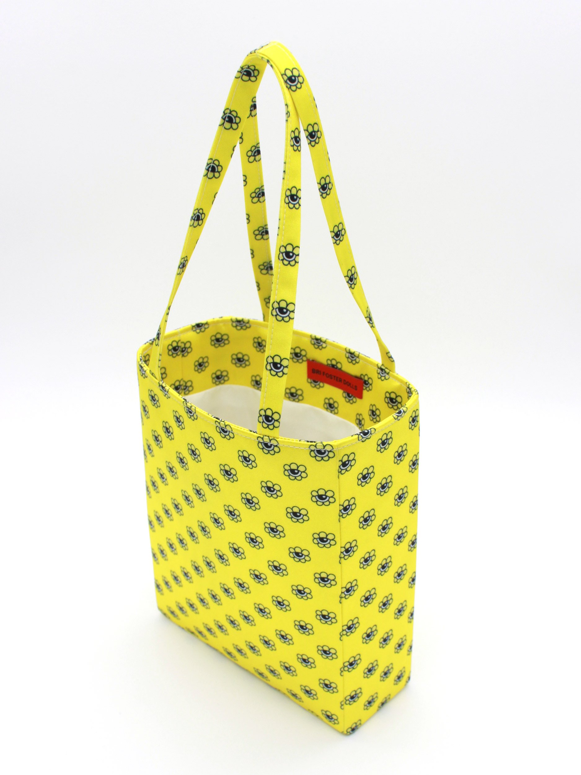 Yellow Doll Eyes Satin Mini Tote