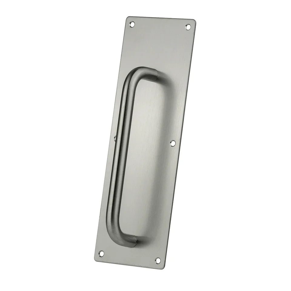Pull Plate 100 x 300mm w/ Lettering - SS