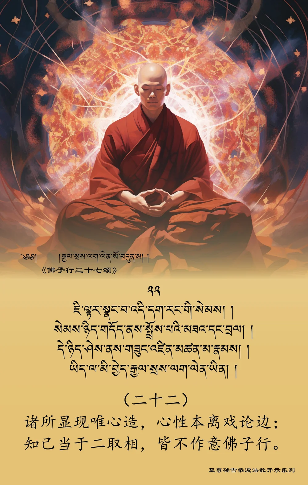 三十七佛子行》 — 德钦穹果•大乐法轮寺