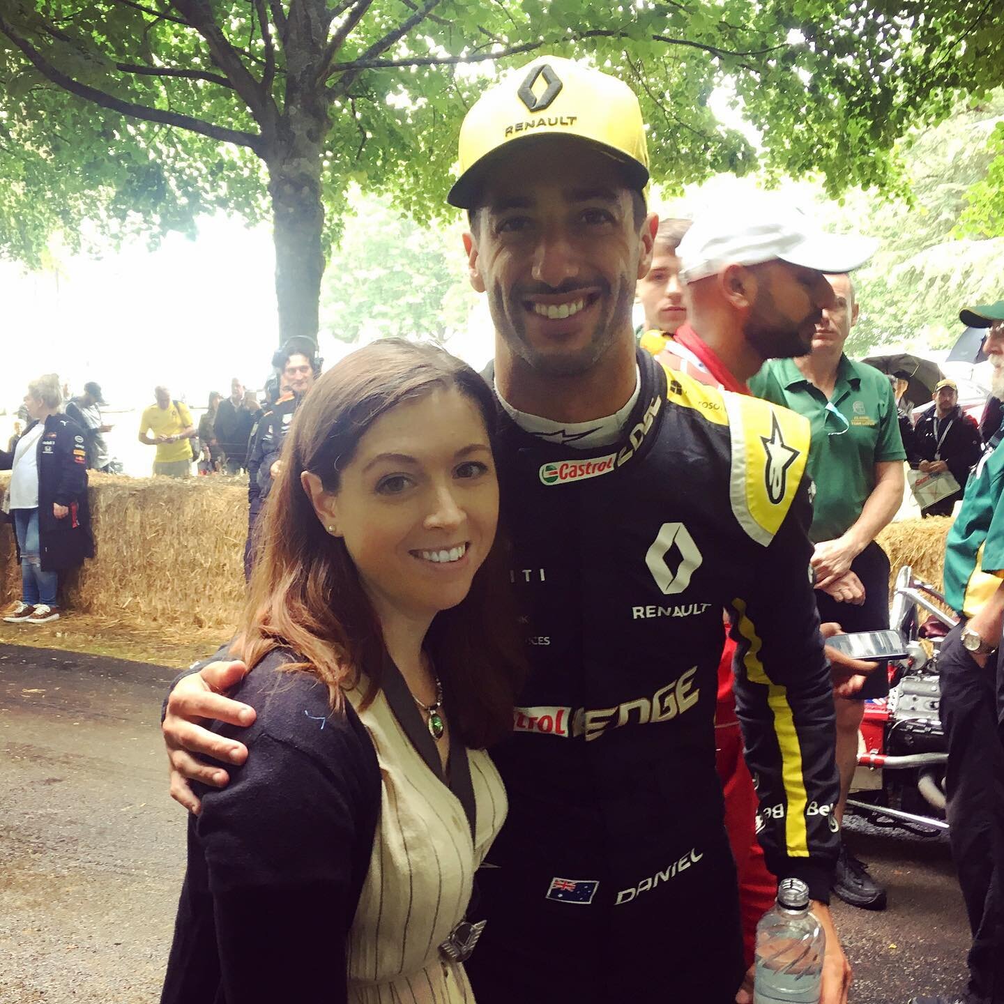 When you get to meet your favourite @f1 driver: @danielricciardo - thanks for the photo! 🏎🏁 @fosgoodwood