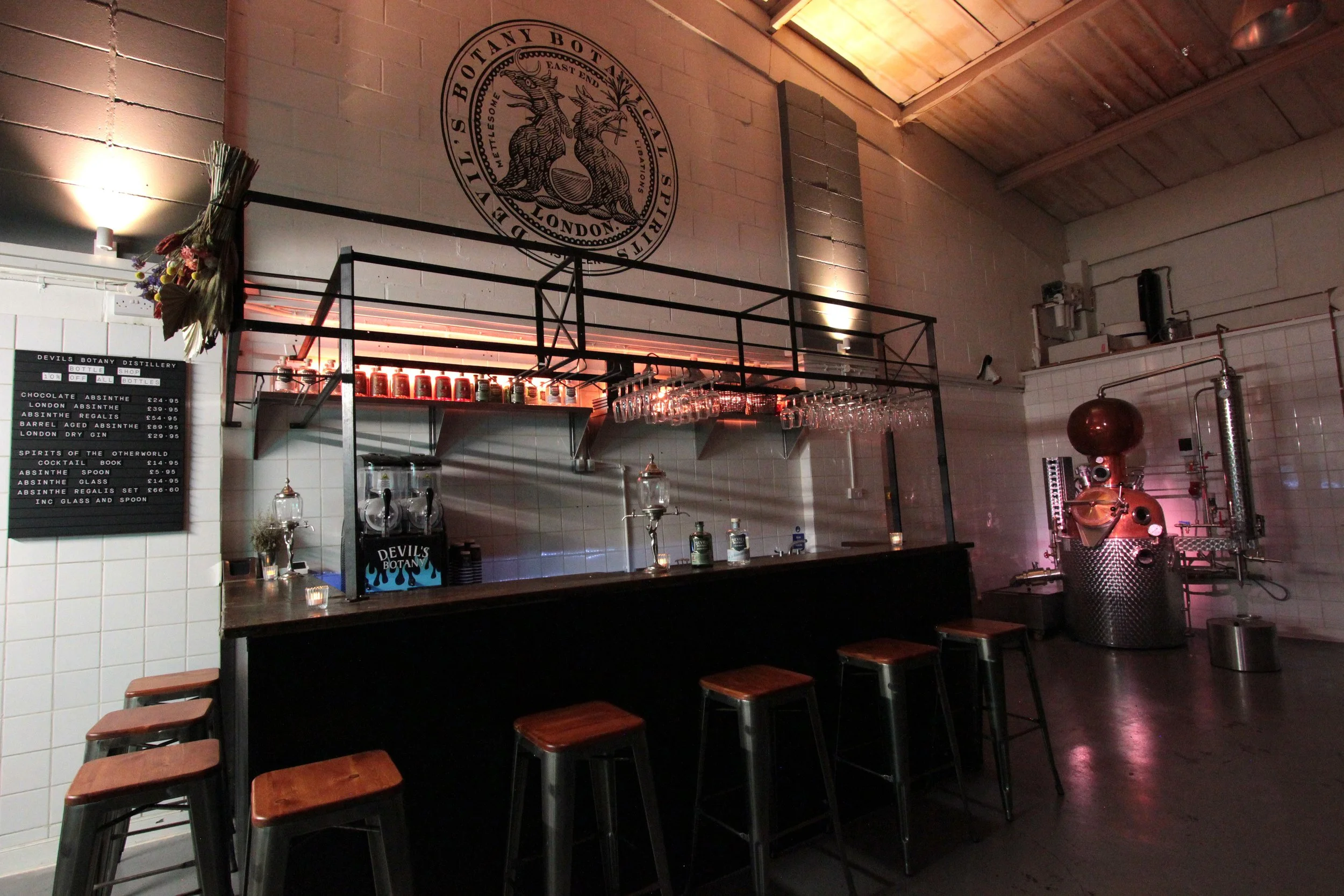 Devil's Botany Open distillery