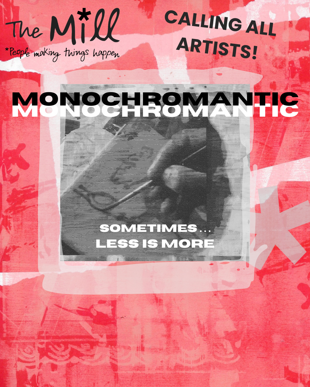 Monochromatic: Art in Black & White and Single Colour at the Mill