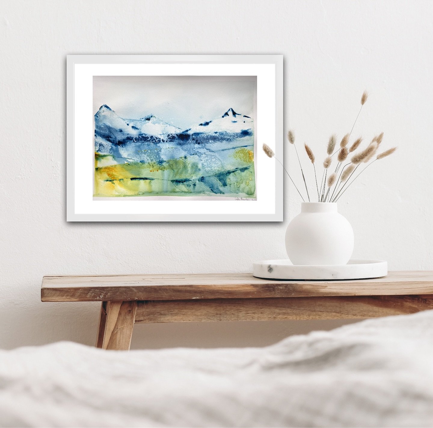 S p r i n g  i n  t h e  V a l l e y
29.5x42 cm watercolour painting on 300gr paper.

#watercolorlandscape #watercolorartwork #winterlandscape #snowymountains #nordicartwork #nordicartist #bluecolor #paynesgrey #lottablankingart