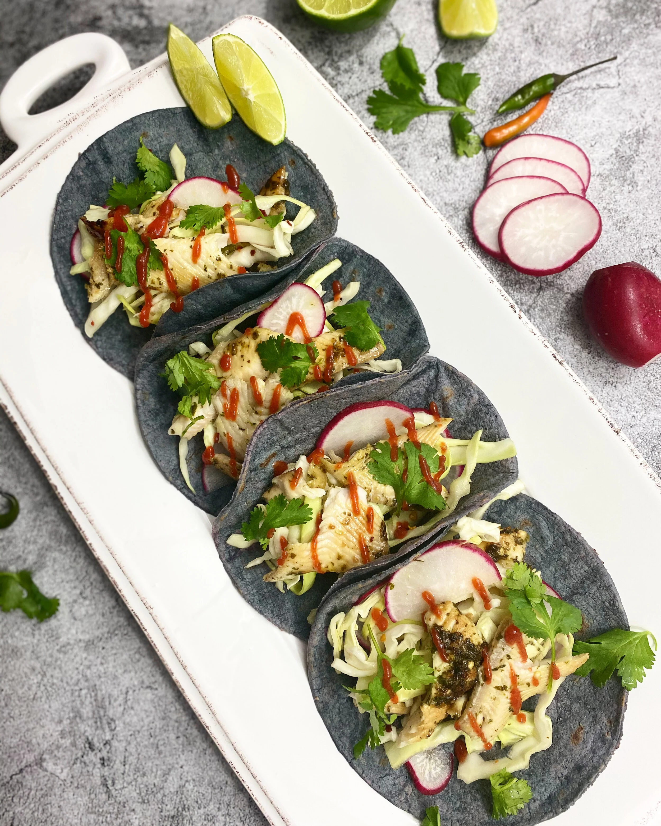 ASIAN FISH TACOS