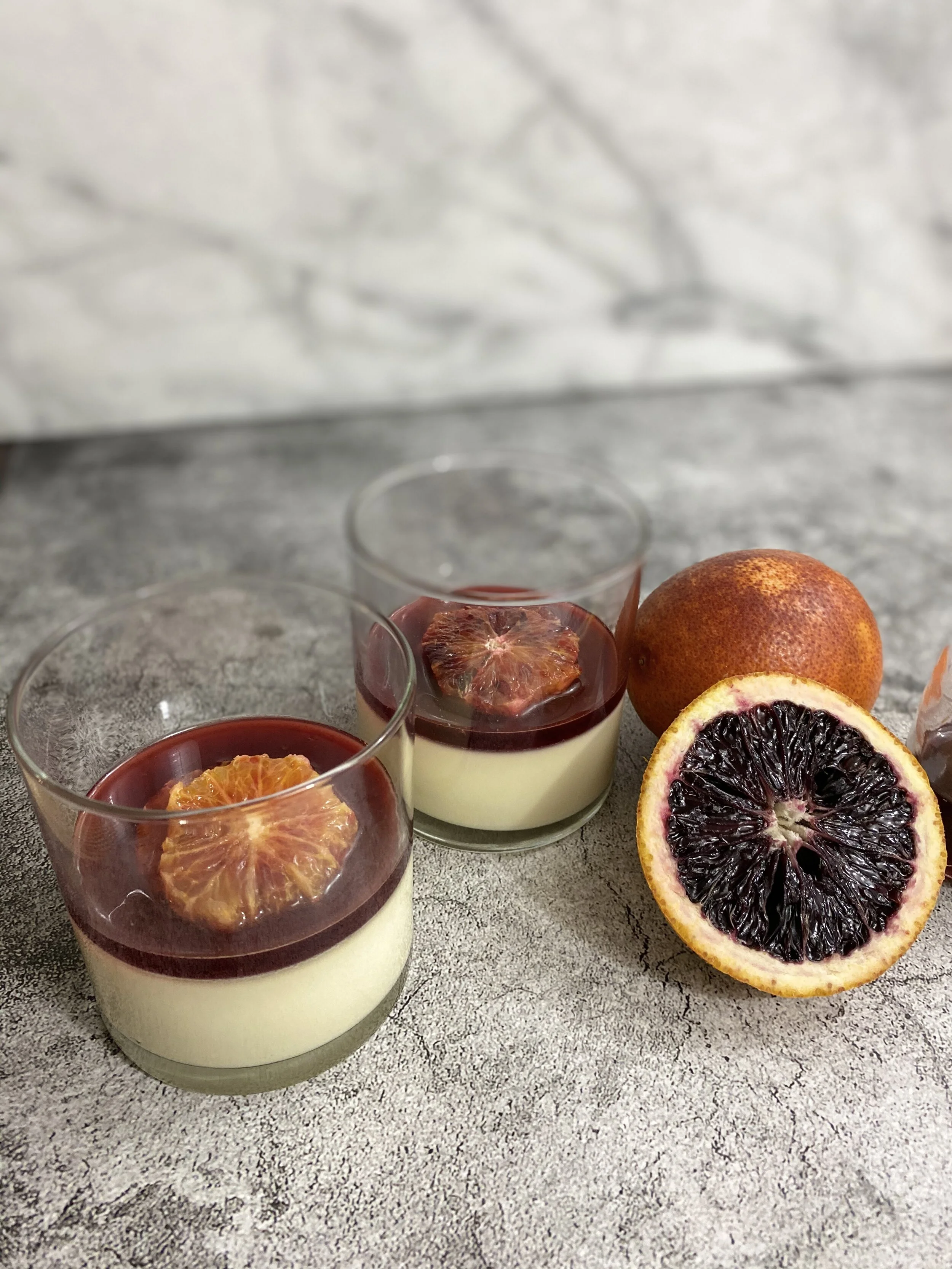 BLOOD ORANGE PANNA COTTA