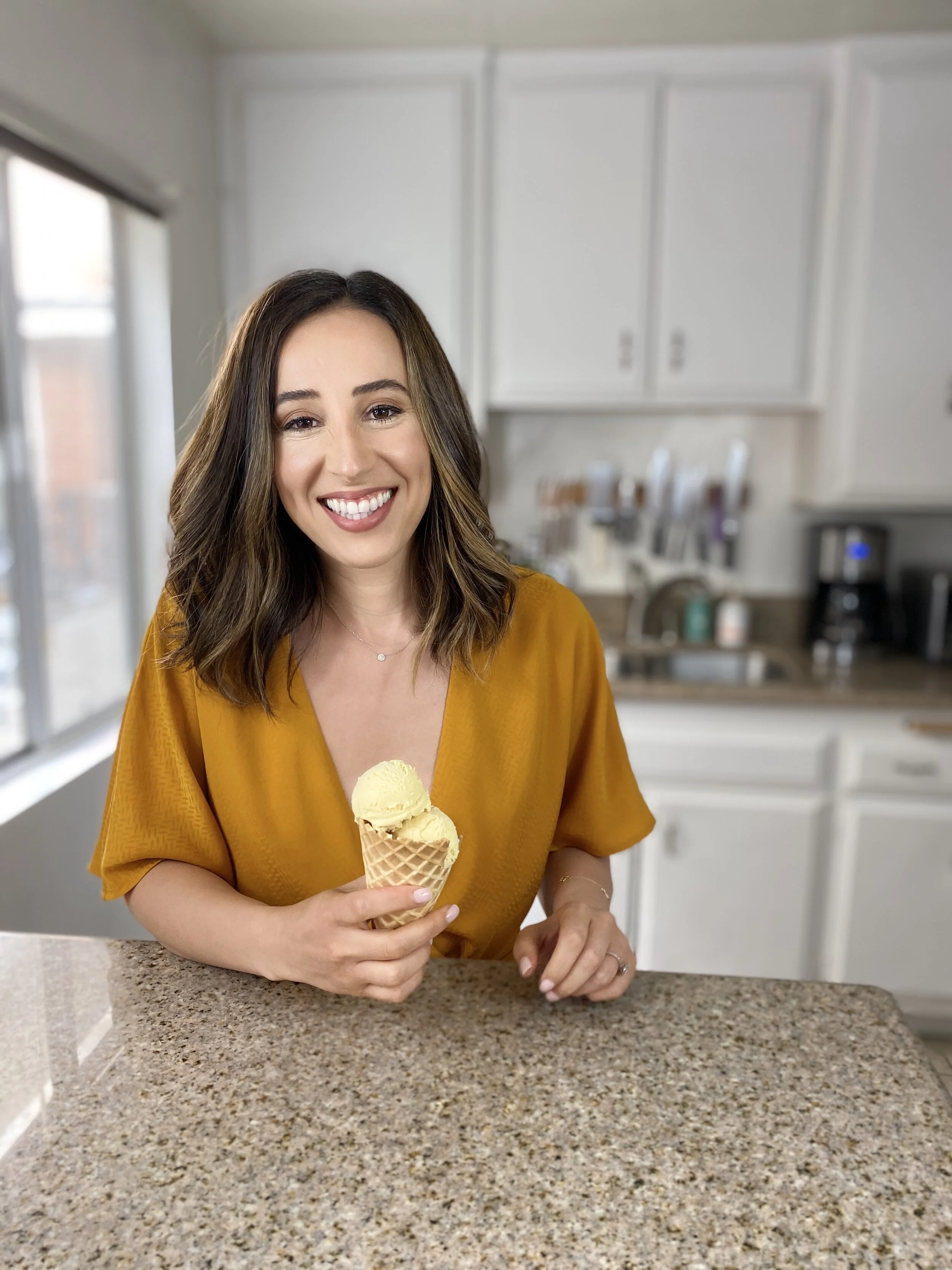 ROASTED PEACH ICE CREAM 